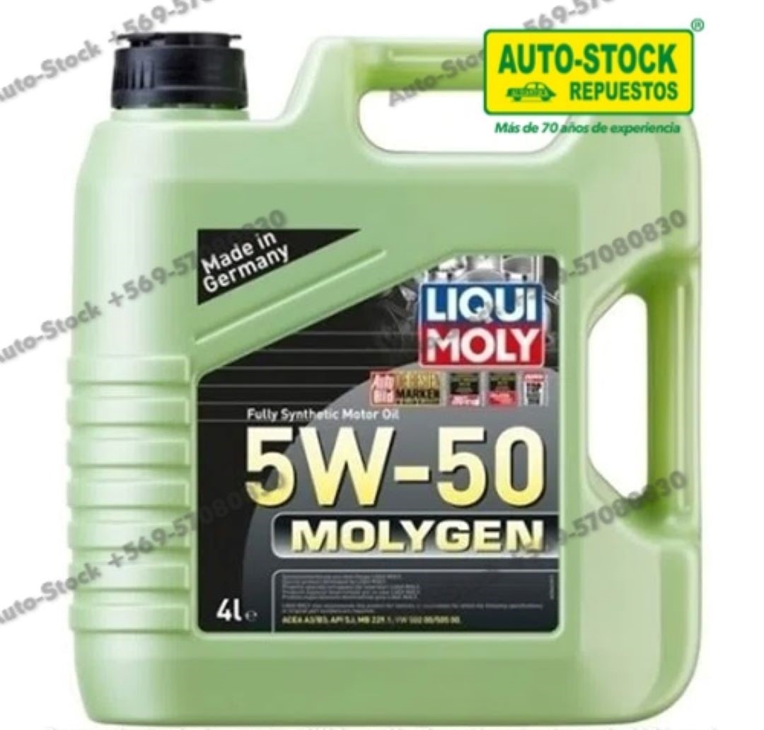 ACEITE LIQUIM 5W50 F.SYNTE.DIE/GAS MOLYGEN